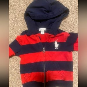 Toddler boy polo Ralph Lauren zip up hoodie